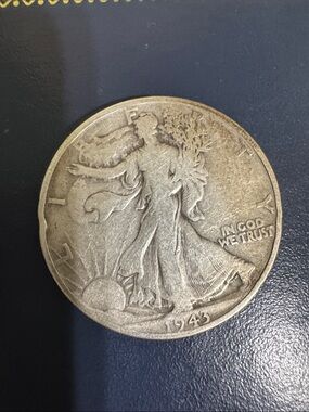 1943 Walking Liberty Half Dollar Silver Coin